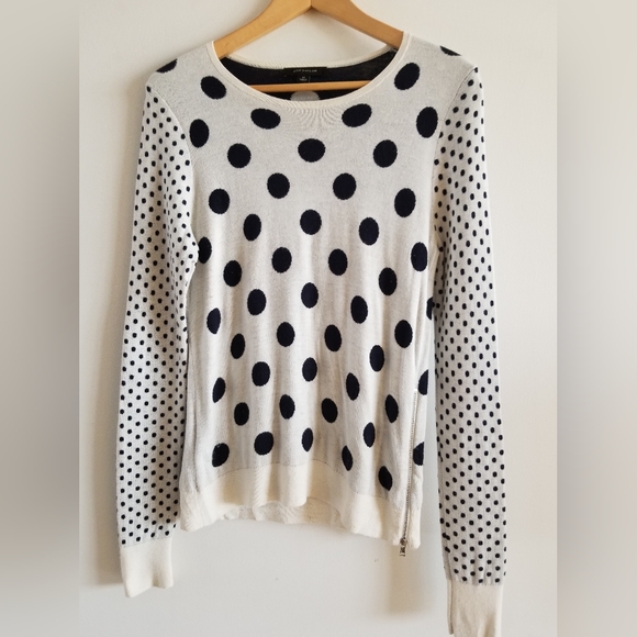 Polka Dot Long Sleeved Sweater by Ann Taylor - size Medium - Picture 4 of 7